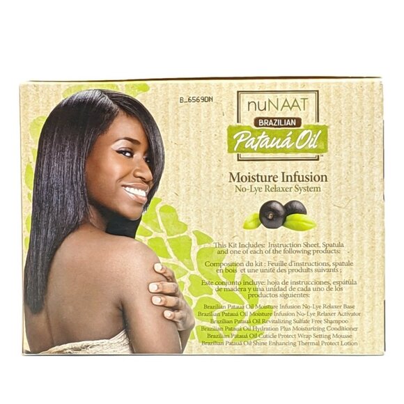 2X nuNAAT Brazilian Pataua Oil Moisture Infusion No-Lye Relaxer Normal Strength - Picture 2 of 4